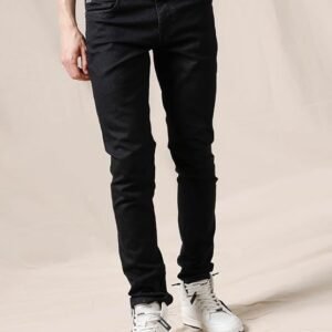 Home WROGN Men's Cotton Stretch Jeans | Solid | Skinny Fit