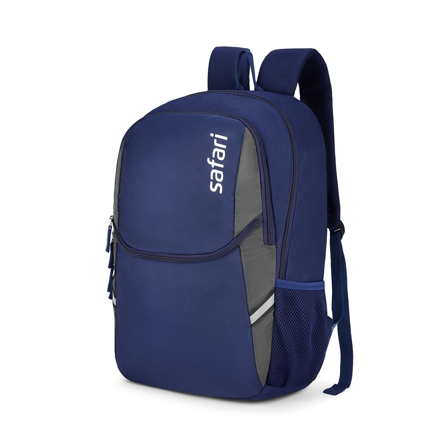 71IF2uxsv8L._SL1500_ Safari Omega Spacious/Large 5 Compartment Laptop Backpack With Raincover, College Bag, Travel Bag For Unisex, Navy Blue, 30 Litre - Image 2