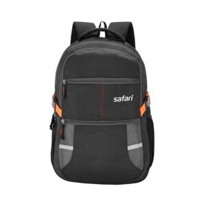 Home Safari Omega spacious/large laptop backpack with Raincover, college bag, travel bag for men and women, Black, 30 Litre