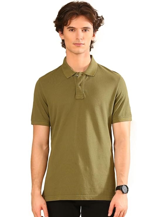 polo green Men's casual outfit - Image 4